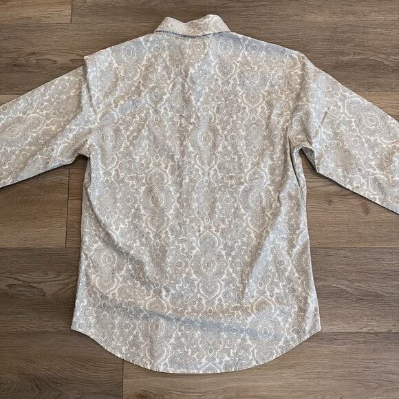 Stetson NEW Men's Large Medallion Long Sleeve Pearl Snap Western Shirt Cowboy - Picture 9 of 15